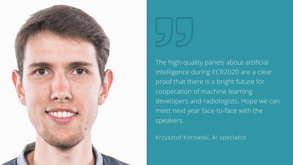 picture of Krzysztof Kotowski, Graylight Imaging's AI expert on artificial intelligence in radiology