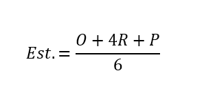 medical project estimation mathematical formula