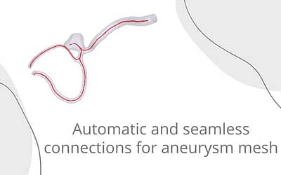 Automatic and seamless connections for brain aneurysm mesh