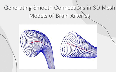 Generating Smooth Connections in 3D Mesh Models of Brain Arteries