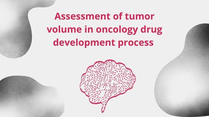 brain with neural networks, cover of assessment of tumor volume in oncology drug development