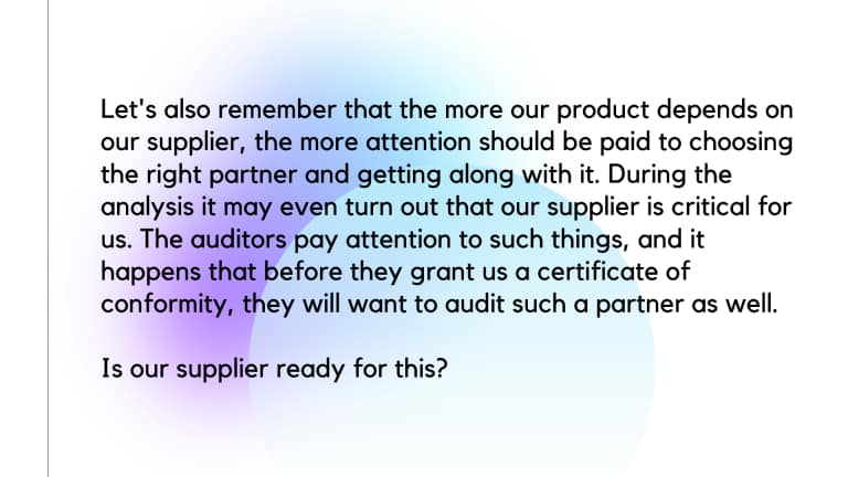 text on a role of ISO 13485 software provider during an certification audit